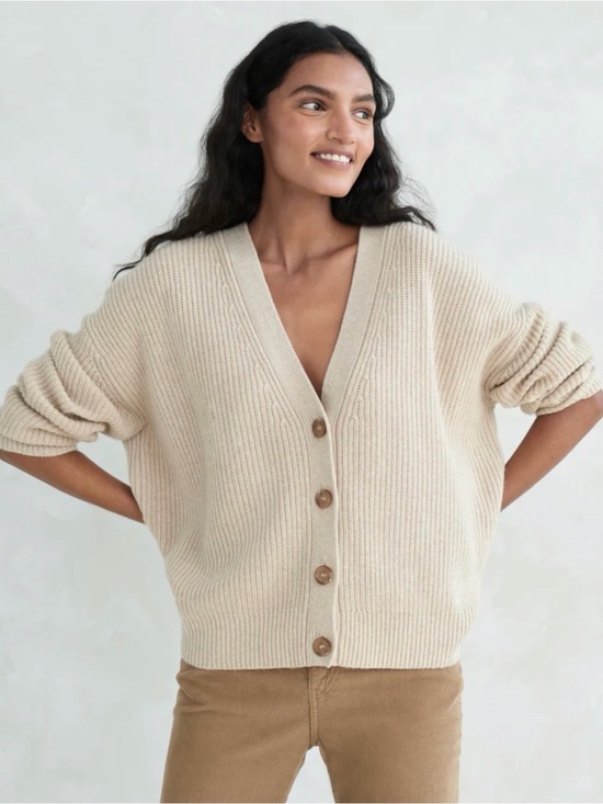 Jenni Kayne Sweaters - $445 Jenni Kayne Cropped Cashmere Cocoon Cardigan XL oversized boxy